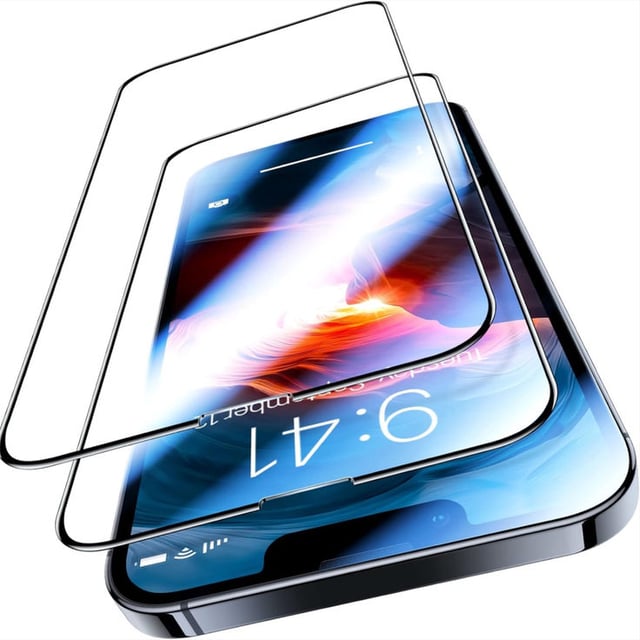 UltraGlass UNBREAK TOP 9H+ Armor for iPhone 15 Screen Protector [No.1 Military Grade Shatterproof] Screen Protector iPhone 15 Tempered Glass 6.1" [Longest Durable] OneStep Auto-Install, 2 Pack - product photo 2 of 5