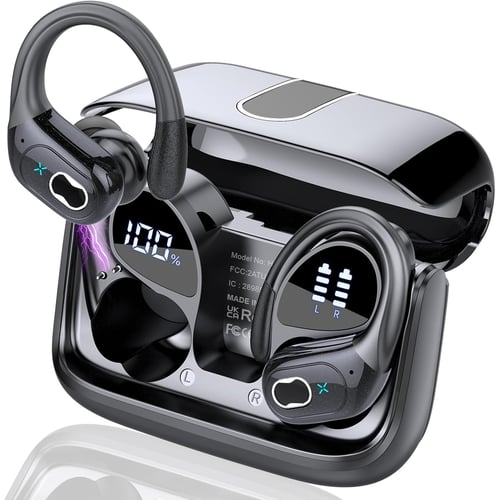 Wireless Earbuds 75hrs Bluetooth 5.4 sport earbuds with earhooks