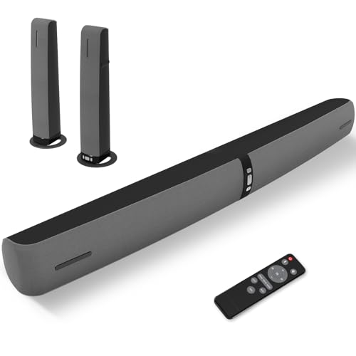 Assistrust Sound Bar for Smart TV, Soundbar with Bluetooth/ARC/Opt/AUX Connect, Auto Volume Boost, 3 Equalizer Modes, 2 in 1 Detachable Soundbar for TV/PC/Gaming/Projectors - product photo 5 of 5