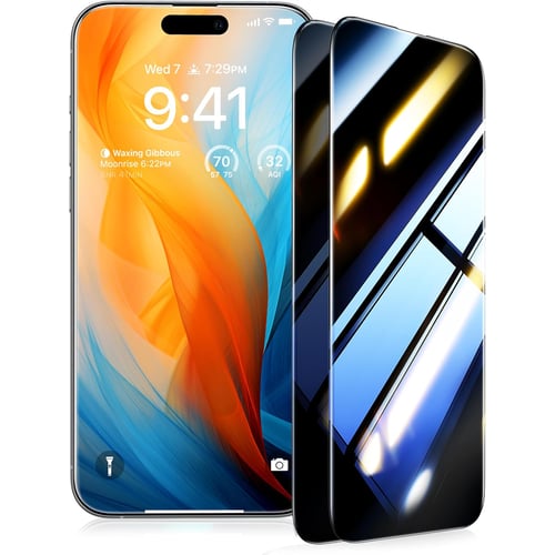 UltraGlass TOP screen protector close-up showing clarity and finish