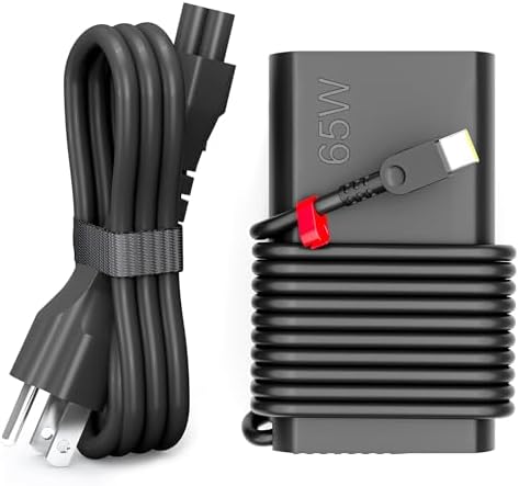 WZXHU Slim 65W USB C Laptop Charger Compatible with HP Spectre x360, Envy, Elitebook x360, Omnibook, Pavilion, Chromebook, Elite x2 Travel Type C Power Cord Ac Adapter - product photo 2 of 5