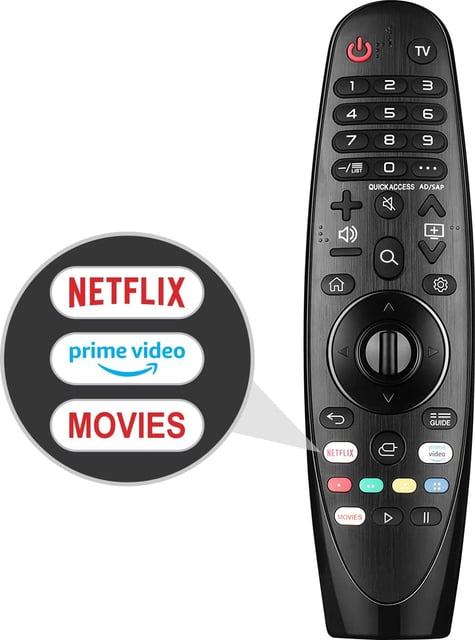 Backlit Remote for LG Smart TV, Universal Replacement for All LG TV Remote Control for Easy Nighttime Use.1-Year Warranty.