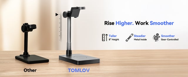 TOMLOV DM4W Microscope with Weighing Scale: 4.3" Digital Coin Microscope with Screen, Error Coin Magnifier with Lights, Weight Scale for Collectors, Jeweler, Students, Compatible with Windows/Mac - product photo 5 of 5