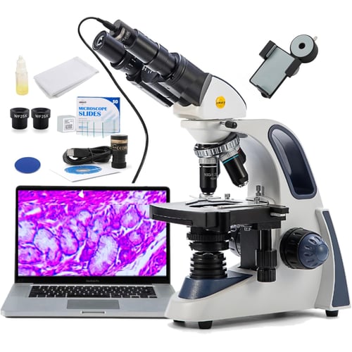 Swift SW380B compound microscope full view