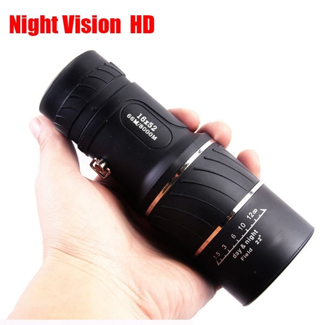 16x52 High Power HD Monocular Telescope 300M Long Range Clear Vision Portable for Outdoor Travel Camping Hunting - product photo 3 of 5
