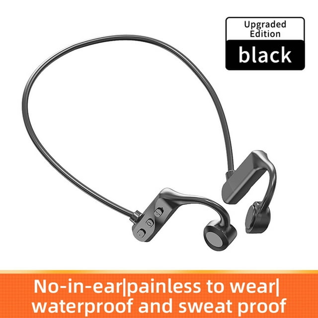 Boytond Ultra Open Ear Earbuds - Ergonomic Clip-On Earbuds, Bone Conduction Over-The-Ear Headphones with Waterproof Design and Secure Fit for Small Ears, Mirror Black - product photo 5 of 5
