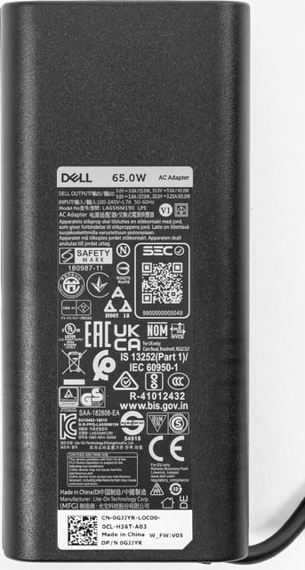Dell 65W USB-C Laptop Charger for XPS and Latitude 5000 - Power Cord Included - product photo 3 of 5