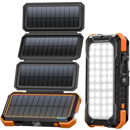 BLAVOR power bank solar panel detail and rugged casing