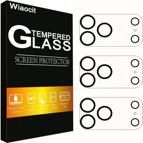 Wiaocit lens protector on iPhone showing fit and finish