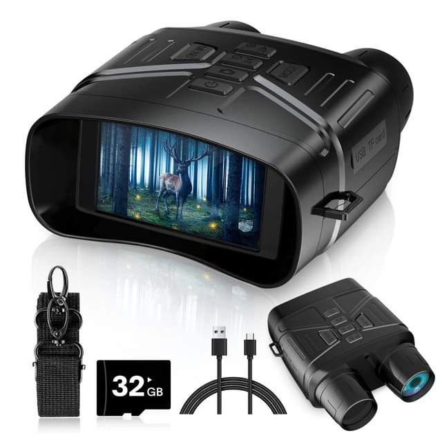 Binoculars 12x50 for Adults and Kids Night Vision Binoculars Compact Binocular Waterproof Binocular Wide Field of View for Bird Watching,Hiking,Hunting,Concert with Binocular Cases - product photo 5 of 5