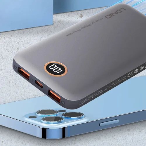 Amazon Basics Slim Portable Charger Power Bank with LED Display, 10,000 mAh, Black - product photo 4 of 5