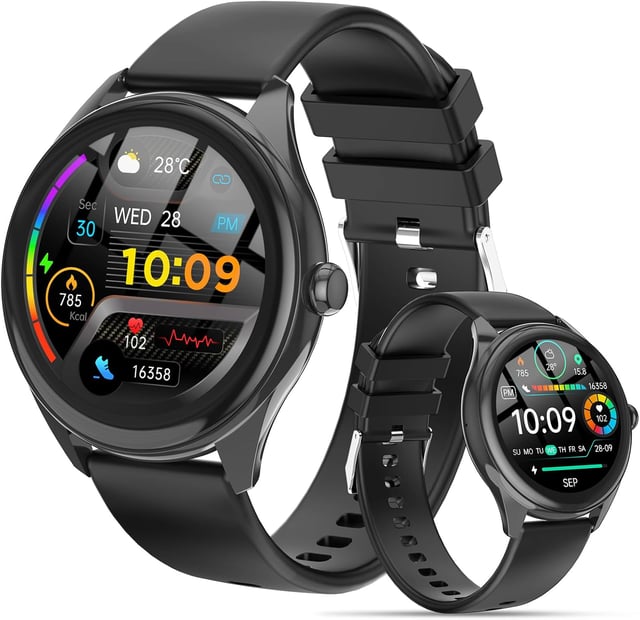 DIVOAZBVO Smart Watch for Men, 120+ Sports Modes Smartwatch with 1.83" HD Touchsreen, Sleep Monitor, IP67 Waterproof, Bluetooth Call & Music Control Fitness Watch for iPhone/Android Black - product photo 4 of 5