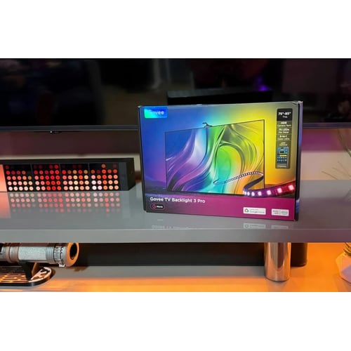 Govee TV Backlight 3 Pro installed behind large TV