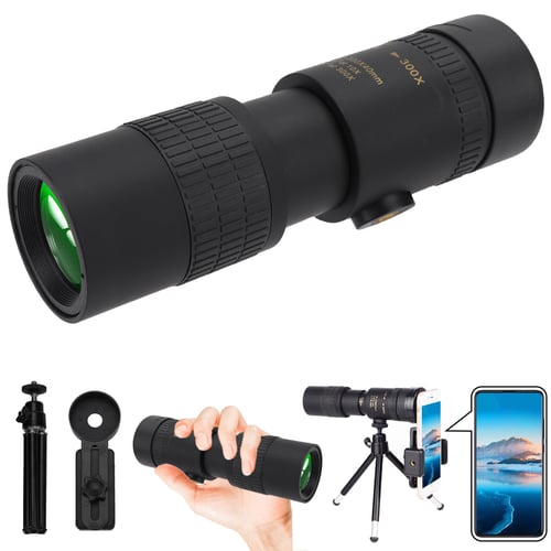 Monocular carried outdoors in natural setting
