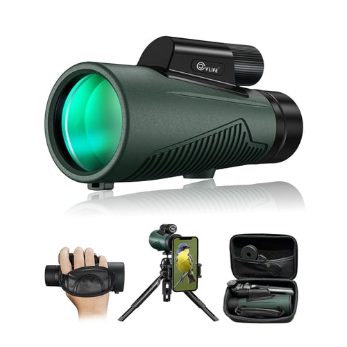 Full CVLife 12x50 monocular kit with all accessories