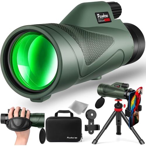 12x50 HD Monocular with smartphone adapter and tripod