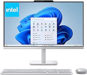 Lenovo 24" FHD All-in-One Desktop Computer for Home & Office, Intel Processor, 8GB RAM, 256GB PCIe SSD, HDMI, WiFi 6, Bluetooth 5.2, Business AIO, Vent-Hear, Wireless Keyboard & Mouse, Windows 11 - product photo 5 of 5