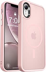 MOCCA Strong Magnetic for iPhone XR Phone Case, [Compatible with Magsafe][Mil-Grade Drop Protection] Slim Thin Translucent Matte Protective Cover Case for iPhone XR Case 6.1'', Black - product photo 2 of 5