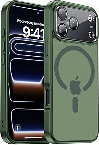 Yzoiko Magnetic for iPhone Air case, with Camera Lens Protector [10Ft Military-Grade Protection] Compatible with fit MagSafe Slim case for iPhone 17 Air 6.5 inch, Orange Bumper - product photo 4 of 5