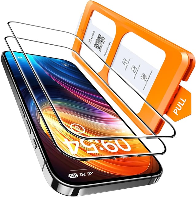 TOCOL for Google Pixel 10 Pro XL Screen Protector 6.7 9H Hardness Military Grade Shatterproof HD Tempered Glass for Full Coverage Easy Installation 2 Pack - product photo 2 of 5