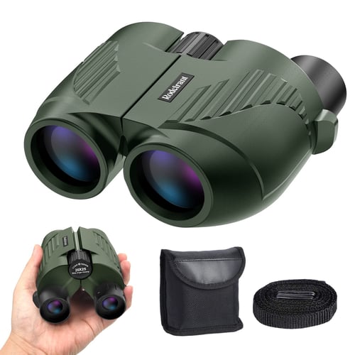 Aurosports binoculars size comparison and grip detail