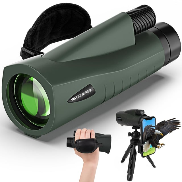 10-300x40 Monoculars for Adults High Powered – Zoom Monocular Telescope with BAK4 & FMC Lens for Concerts, Birdwatching, Stargazing (Smartphone Adapter &Tripod NOT Include) - product photo 2 of 5