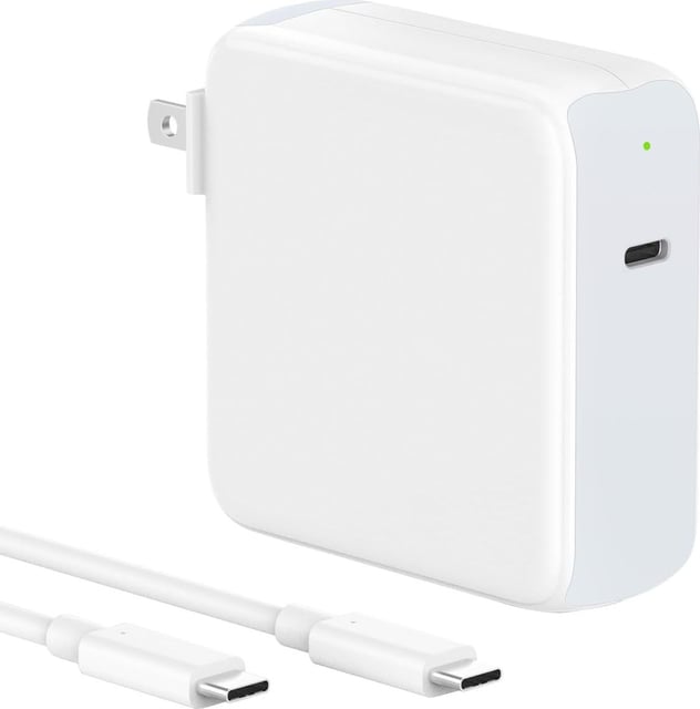 96W USB C Charger for MacBook Pro 16, 15, 14, 13 inch 2025 2024, 2023, 2022, 2021, M4 M3 M2 M1 MacBook Air, USBC Laptop Power Adapter, iPad, LED, 6.6ft 5A Cable Charging as Fast as Original Quality