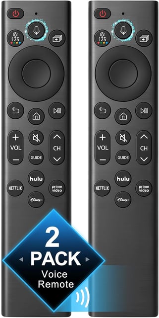 【2 Pack】 Voice Remote Replacement for Samsung-TV-Remote-Control, Compatible with All Samsung Frame Neo QLED UHD 4K 8K Series Smart TVs with Voice Control and 2-Year Warranty