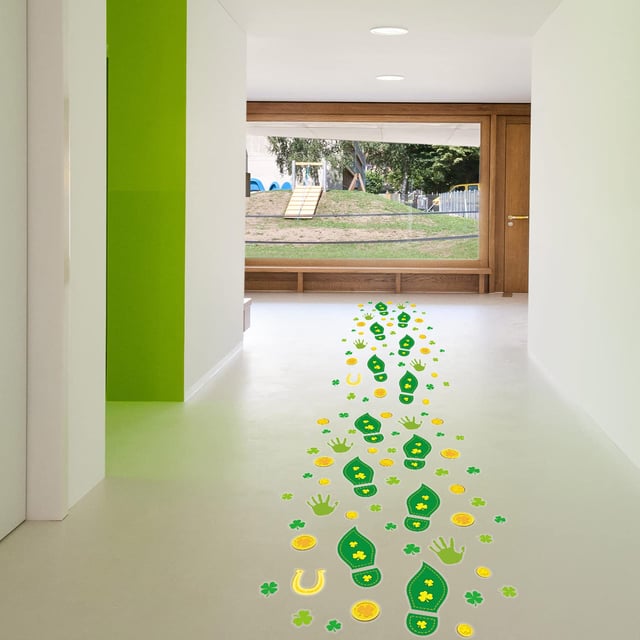 300 Pack St Patricks Day Stickers, Leprechaun Trap Supplies Irish Shamrock Clover Decals for Classroom Prizes, Envelopes, Scrapbooking, Party Favors - Cute Paddy‘s Day - product photo 4 of 5