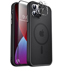 MOCCA Strong Magnetic for iPhone XR Phone Case, [Compatible with Magsafe][Mil-Grade Drop Protection] Slim Thin Translucent Matte Protective Cover Case for iPhone XR Case 6.1'', Black - product photo 5 of 5