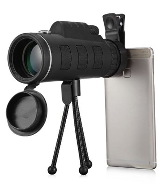 12x56 Monoculars for Adults High Powered, HD BAK4 FMC Monocular Telescope with Smartphone Adapter & Tripod, Portable Lightweight Monocular Scope for Bird Watching, Stargazing, Concerts & Sports Events - product photo 4 of 5