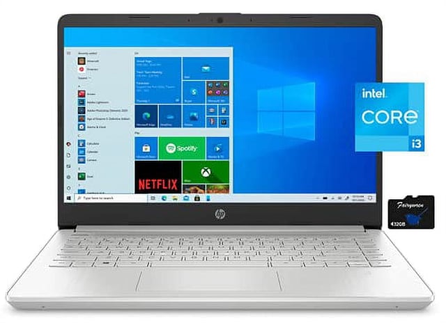 HP Pavilion 15.6" FHD Laptop Computer, 8GB DDR4 RAM, 750GB Storage (250GB SSD + 500GB ext), Intel N100 CPU, WiFi 6, Bluetooth, Webcam, Type-C, Lifetime Office 365, Windows 11, Type C RJ45, Light Gray - product photo 4 of 5