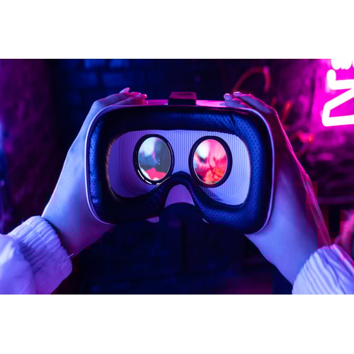 Meta Ray-Ban Smart Glasses worn by a user outdoors