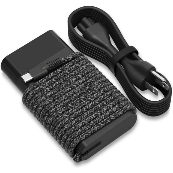 New Slim 65W Laptop Charger Fits for HP Laptop Charger USB C Computer Replacement, Envy x360/Elitebook x360/Spectre x360/Elite x2/Pavilion/Zbook/ProBook, Fast Type C Chromebook Power Cord Adapter - product photo 3 of 5