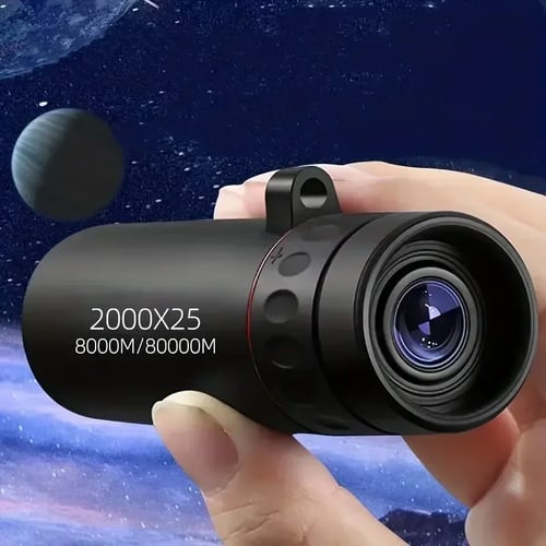 Mini monocular with smartphone holder attachment