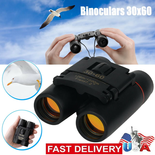 30x60 Mini Binoculars for Adults Travel – Small Binoculars for Adults with 126M/1000M Wide Field of View, 7.2° Angle & Storage Bag – Pocket Size for Close to Mid Birdwatching, Concerts & General View - product photo 2 of 5