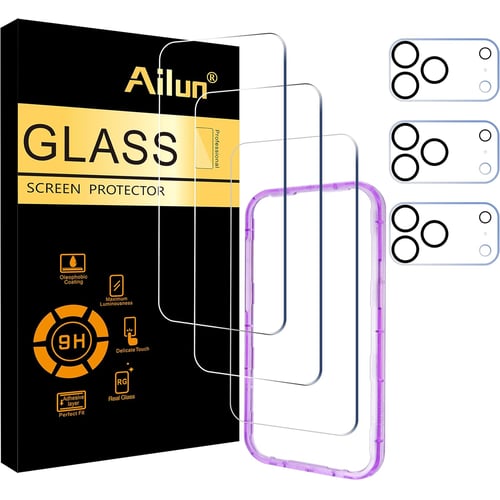 Ailun 3 Pack Screen Protector for iPhone 17 Pro Max bundle