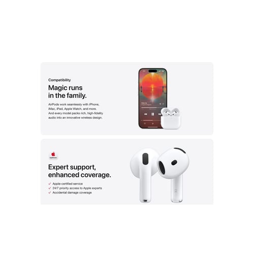 AirPods 4 ANC earbuds close-up view