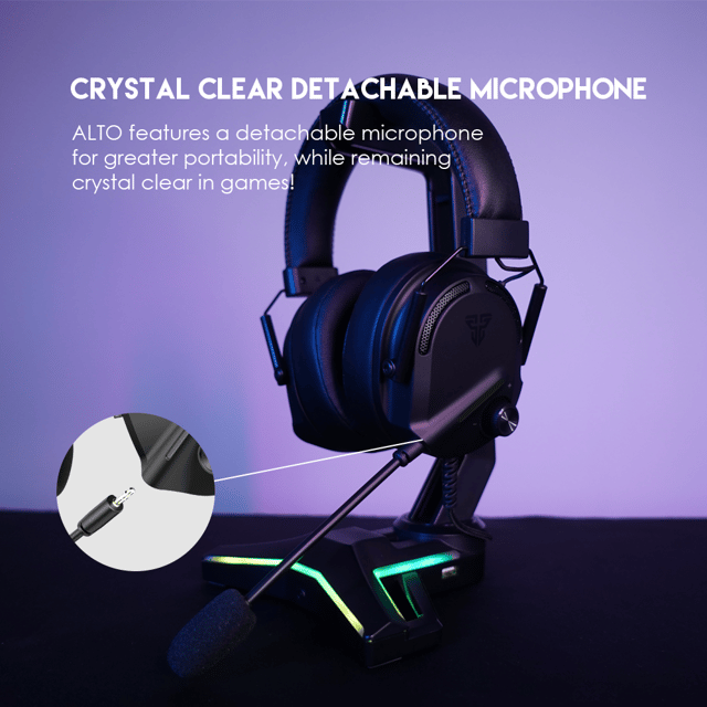On-Ear Gaming Headset with Microphone, Black Wired Earbuds for Mobile Game, Flexible L-Shaped Plug, Noise Isolating - product photo 3 of 5