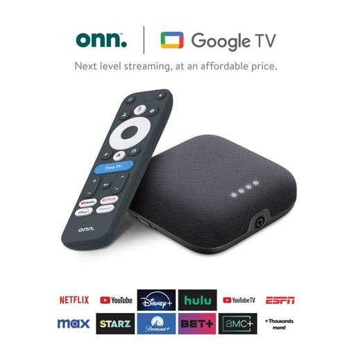 ONN 4K streaming device connected to TV setup