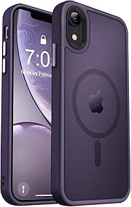 MOCCA Strong Magnetic for iPhone XR Phone Case, [Compatible with Magsafe][Mil-Grade Drop Protection] Slim Thin Translucent Matte Protective Cover Case for iPhone XR Case 6.1'', Black - product photo 3 of 5