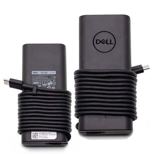 Dell 65W USB-C power adapter in use
