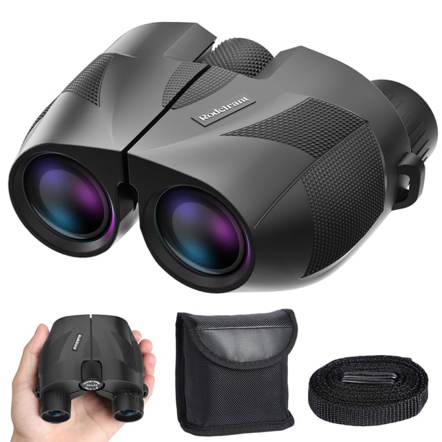 20x25 Compact Binoculars for Adults and Kids,High Powered Large Eyepiece Waterproof Binoculars,Easy Focus Bird Watching for Outdoor Hiking Travel, Black - product photo 5 of 5