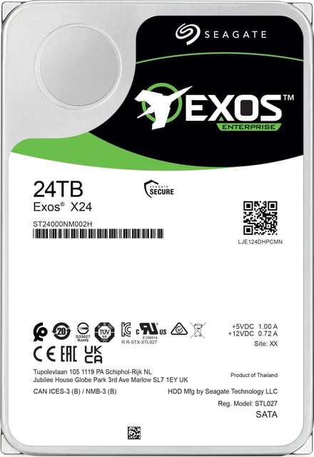 Seagate Barracuda 24TB vs Exos X24 24TB vs Exos M 30TB - product photo 5 of 5