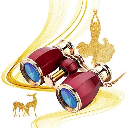 Opera Glasses Binoculars, Theatre Binoculars, 3X25, Metal Material, Vintage and Refined, with Adjustable Handle for Adults Kids Women in Musical Concert Cinema. - product photo 4 of 5