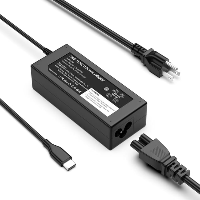 Ruilezyo Universal 65W USB C Laptop Charger Compatible with Lenovo Dell HP Samsung Asus Acer USB Type C Power Adapter,Replacement for Chromebook Laptop Thinkpad Yoga Latitude XPS