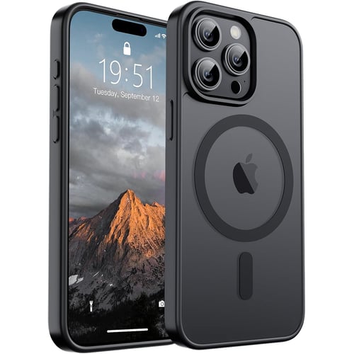 SUPFINE case showing MagSafe ring alignment and translucent matte finish