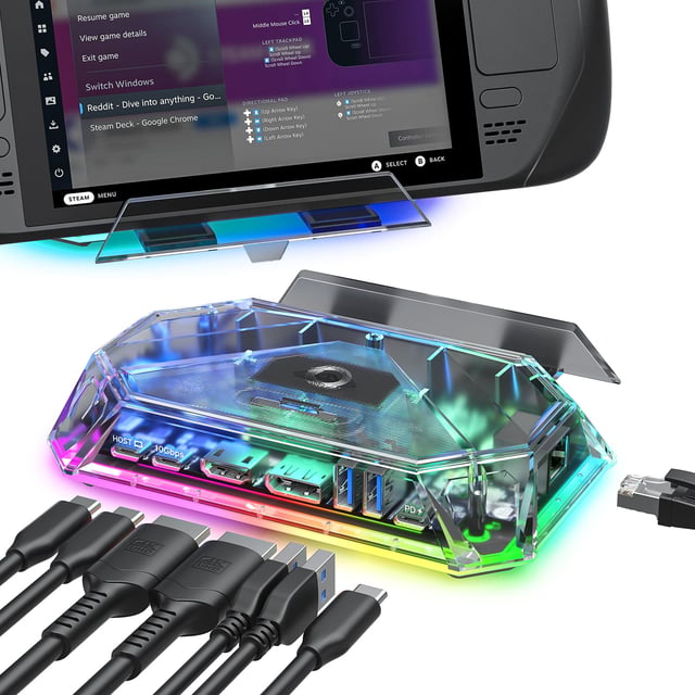 Anker Steam Deck Dock, Docking Station for Steam Deck (OLED)/ROG Ally/Legion Go, 6-in-1 USB C Hub with HDMI 4K@60Hz, 1Gbps Ethernet, 2 USB-A and 1 USB-C Port, 90W Fast Charging (Not for Rog Ally X) - product photo 5 of 5