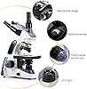 Swift Compound Trinocular Microscope SW350T,40X-2500X Magnification,Siedentopf Head,Two-Layer Mechanical Stage,with Swiftcam 5 Megapixel Camera and Software Windows/Mac/Linux and USB 3.0 Cable - product photo 5 of 5