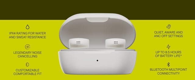 Bose QuietComfort Earbuds - True Wireless Bluetooth Earbuds with Active Noise Cancellation and Mic, USB-C Charging, IPX4 Rating, Up to 8.5 Hours of Playtime, Black - product photo 4 of 5